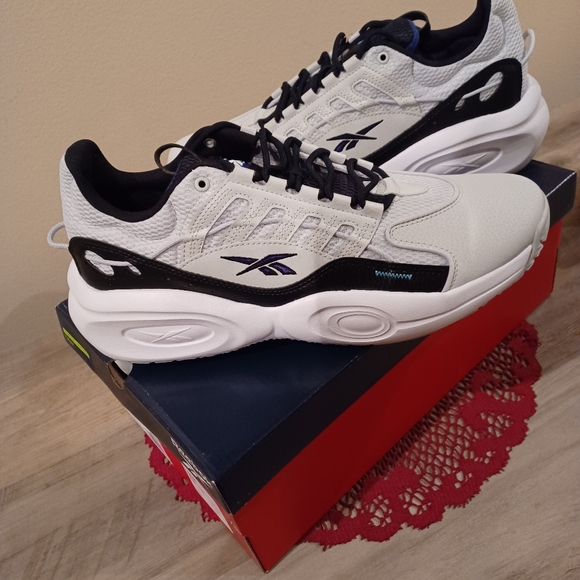 Men's Reebok 2023 Solution Mid 'Pure Grey Black' - Picture 5 of 6